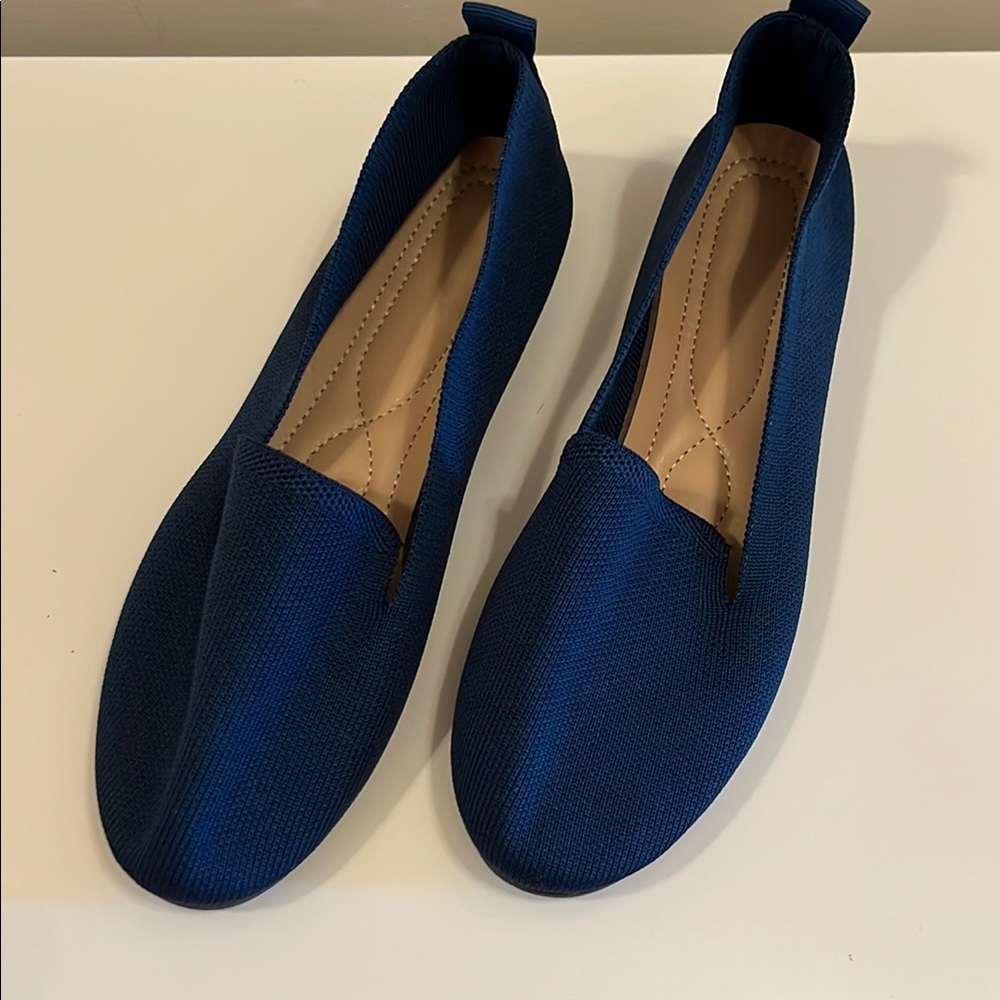 Navy Women's Slip-On Loafers
